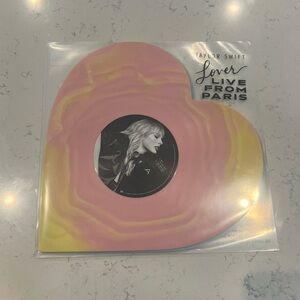 Taylor Swift Lover (Live From Paris) Heart Shaped Vinyl 2025 NEW, IN HAND